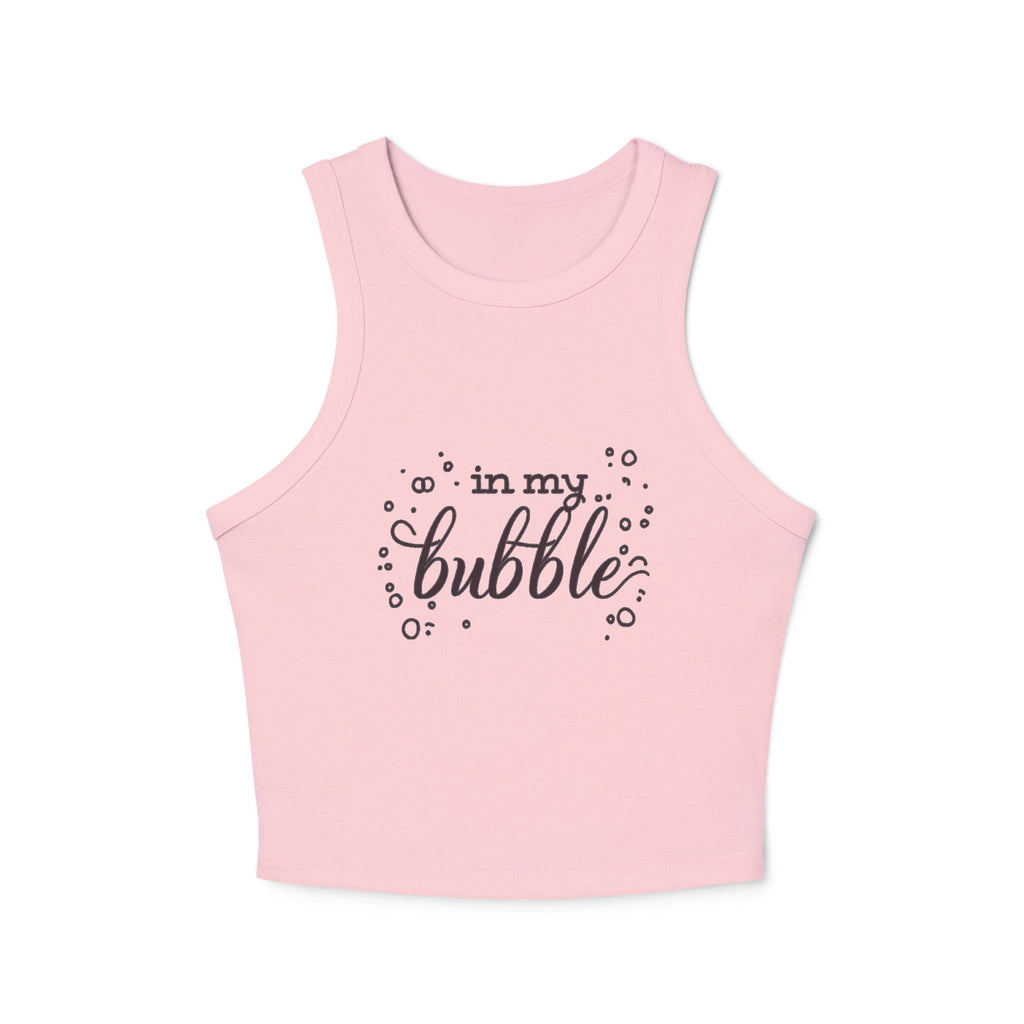 In My Bubble Racer Tank Top - Women's Micro Rib Graphic Tank