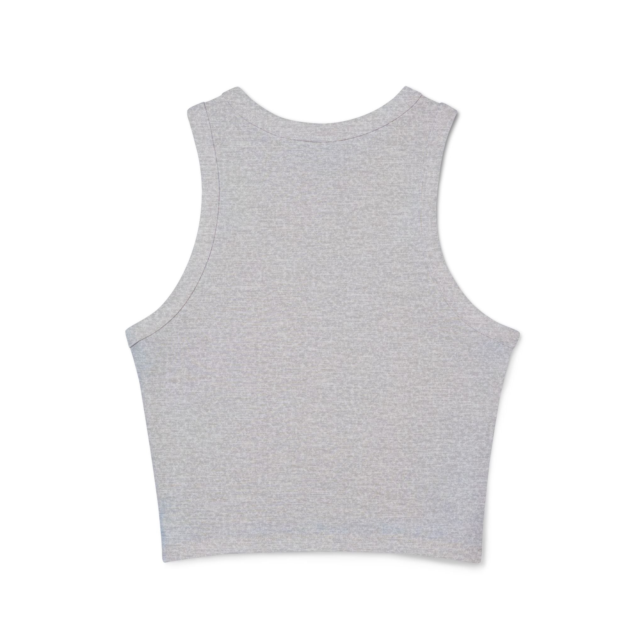 Racer Tank — “in my doing nothing era” Graphic Crop Top