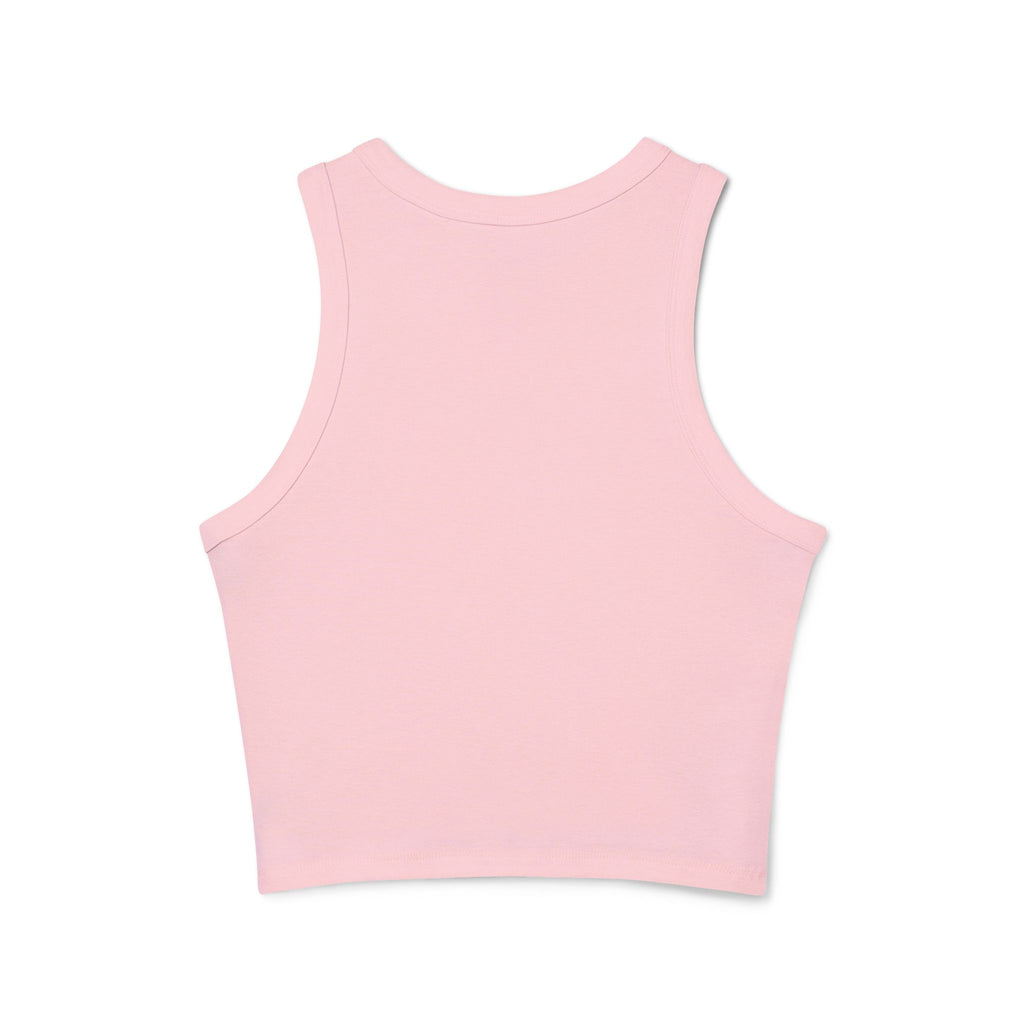 Offline Today Racer Tank Top — Women's Casual White Crop Tank