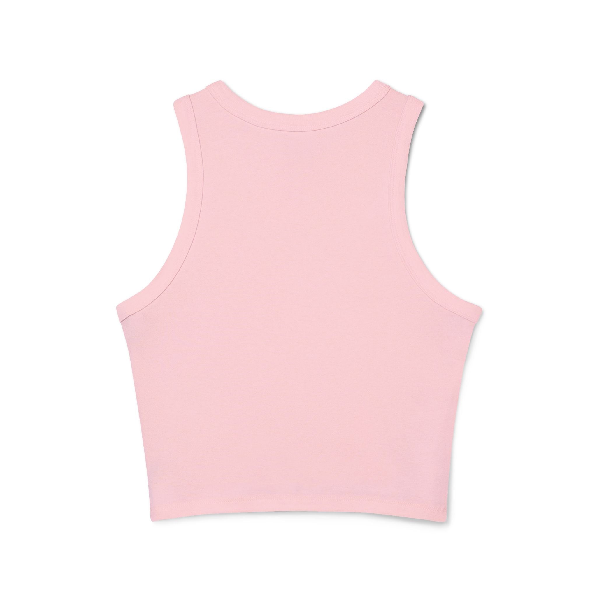 Offline Today Racer Tank Top — Women's Casual White Crop Tank