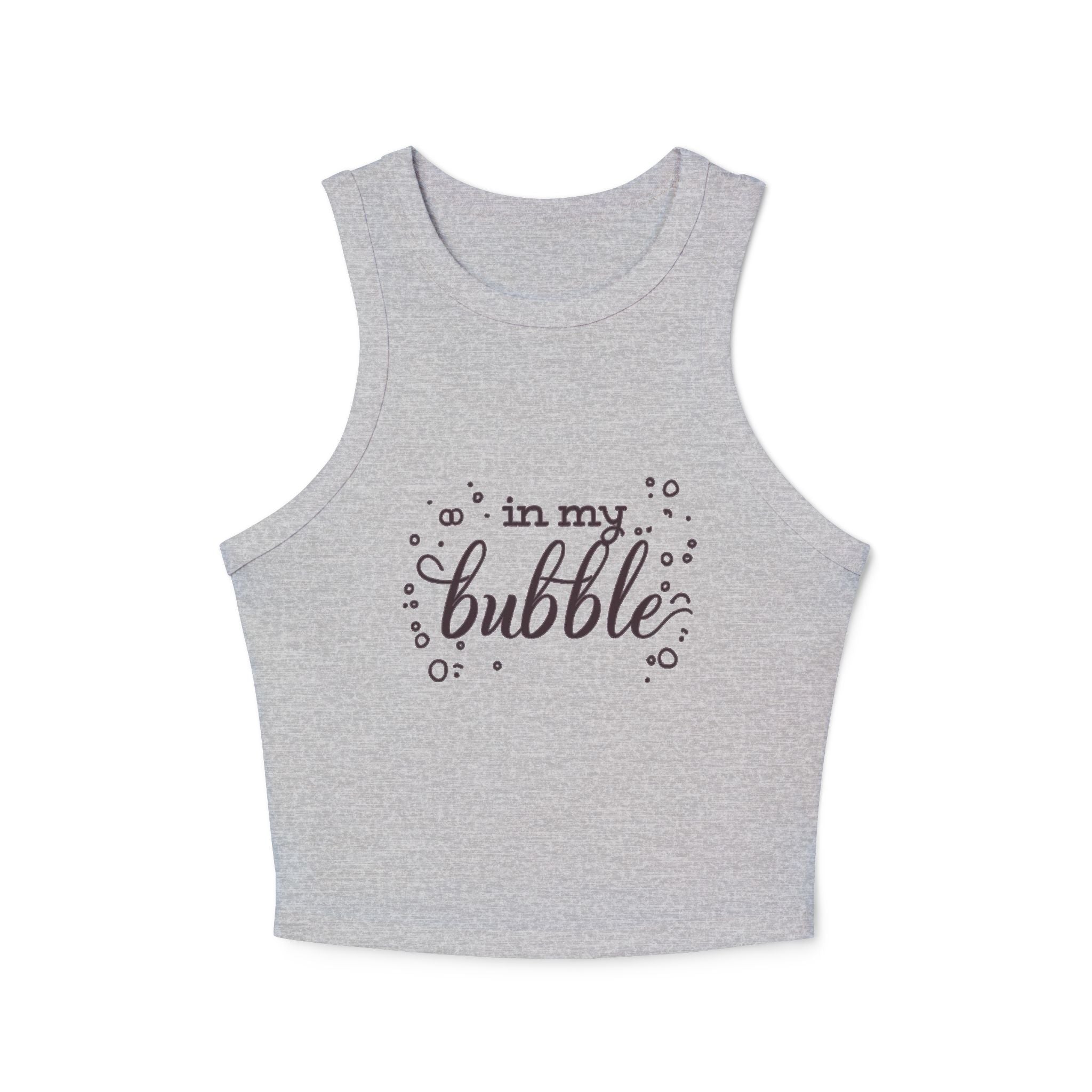 In My Bubble Racer Tank Top - Women's Micro Rib Graphic Tank