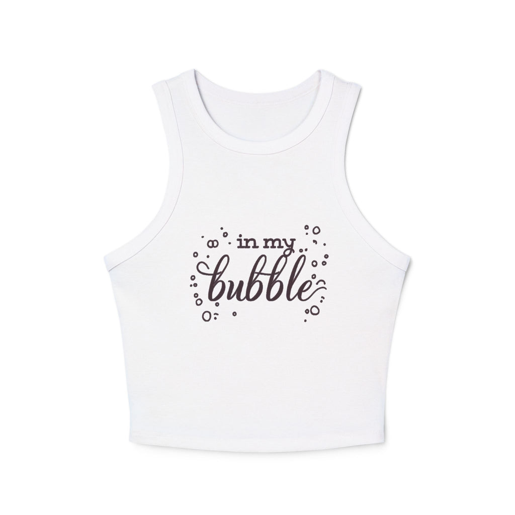 In My Bubble Racer Tank Top - Women's Micro Rib Graphic Tank